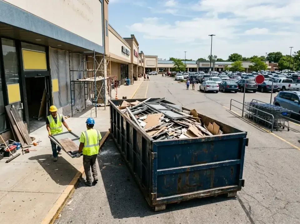 retail-store-renovation-debris-003 — frequently asked questions, Roll-off Dumpster Rentals in Meadowlakes, TX